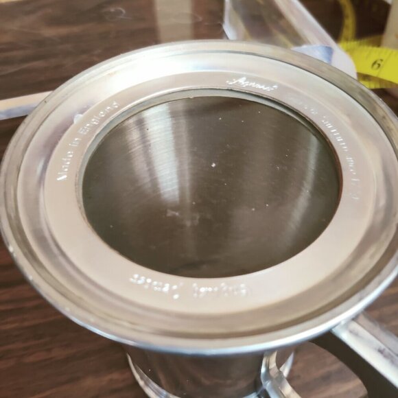 Pewter Glass Bottom Tankard Drink to your health. Holds 12 oz - Picture 2 of 8